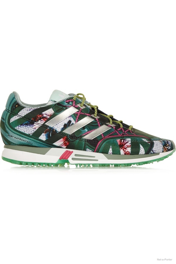 adidas Originals Mary Katrantzou Bomfared Equipment Racer scuba-jersey sneakers available at Net-a-Porter for $170