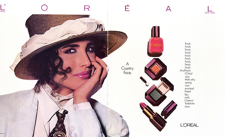 TBT: 1980s L'Oreal Makeup Ads with Andie Macdowell – Fashion Gone Rogue