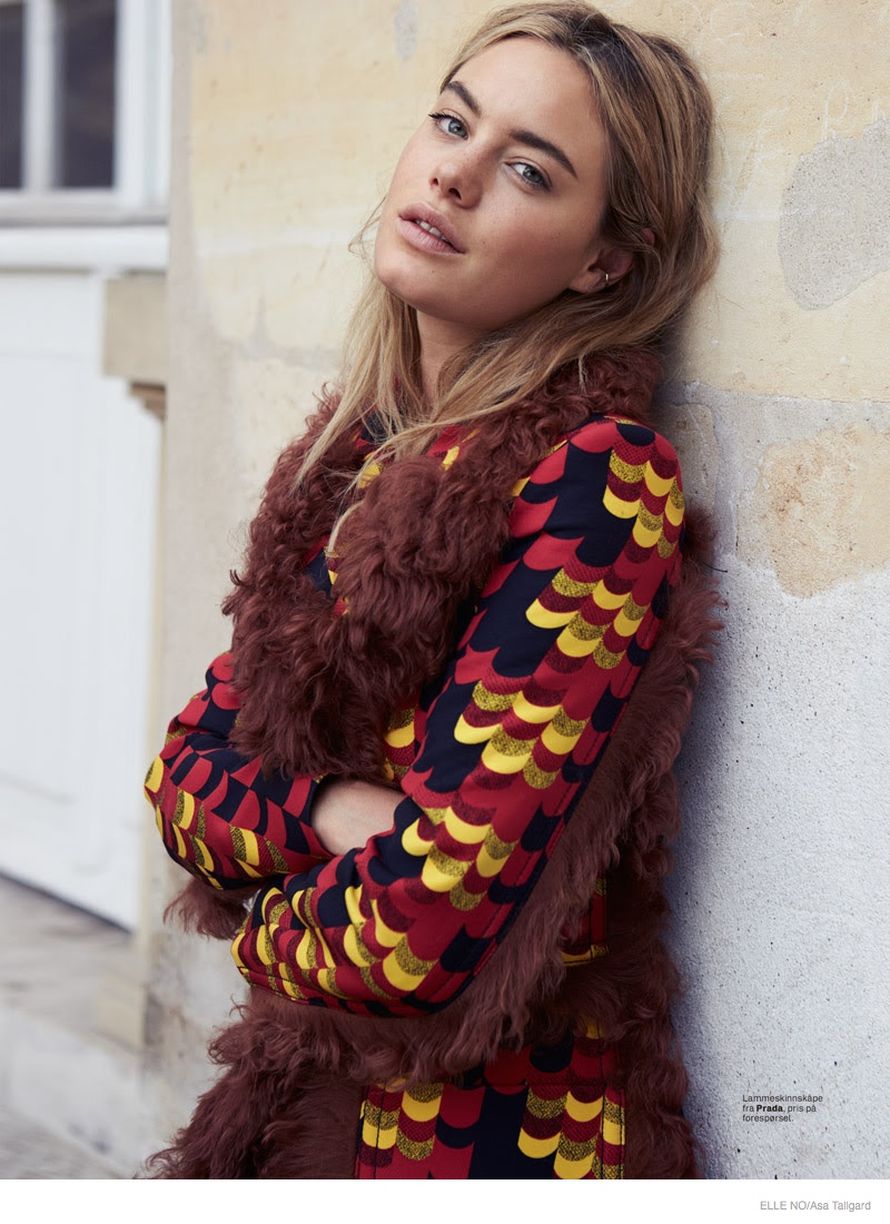 Camille Rowe + Florence Kosky Star in Elle Norway by Asa Tallgard