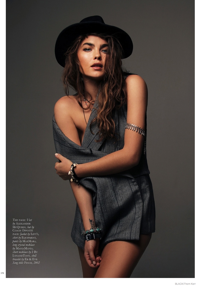 Bambi Northwood-Blyth is Rock Chic for Black Shoot by Thom Kerr