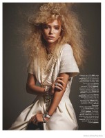Kim van der Laan Wears Curly Hair & Sparkling Gems for Marie Claire Netherlands Kim van der Laan Wears Curly Hair & Sparkling Gems for Marie Claire Netherlands