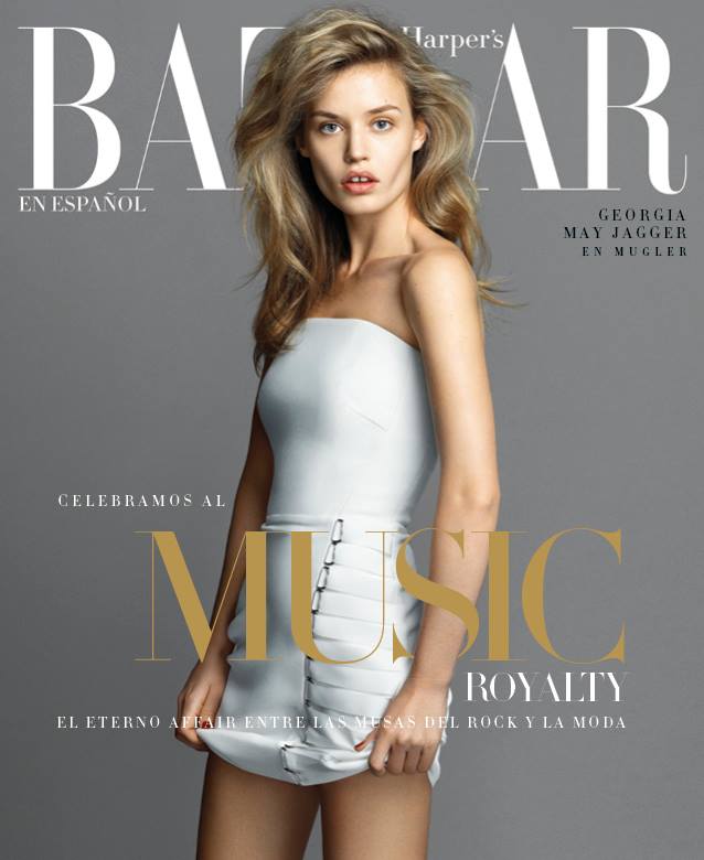 Georgia May Jagger Covers Harper’s Bazaar Mexico December 2014