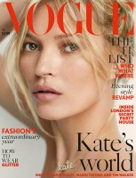 Kate Moss Lands Vogue UK December 2014 Cover