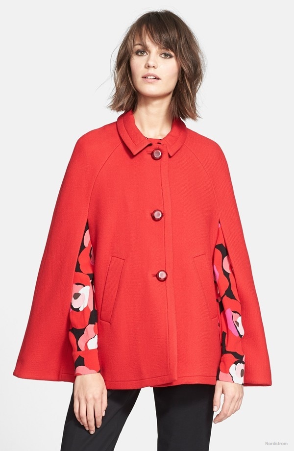 kate spade new york Wool Capelet available at Nordstrom for $339.00