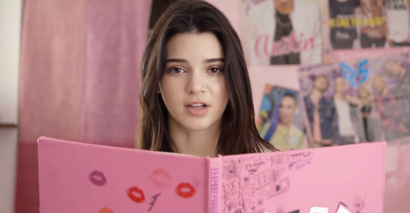 Kendall Jenner Reads “Mean Girls” Inspired Burn Book with Negative