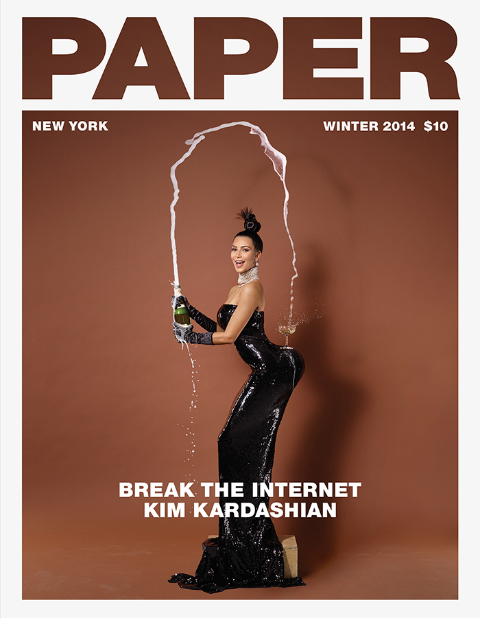 Kim Kardashian Goes Naked on Paper Magazine Winter 2014 Cover