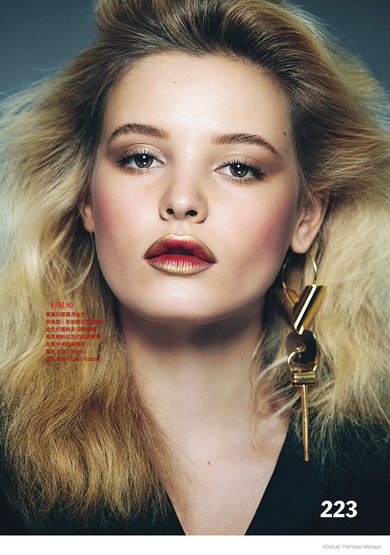 Paige Reifler is 80s Glam in Vogue Taiwan by Yossi Michaeli