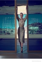 Guinevere Van Seenus Wears Resort 2015 Dresses for Bergdorf Goodman