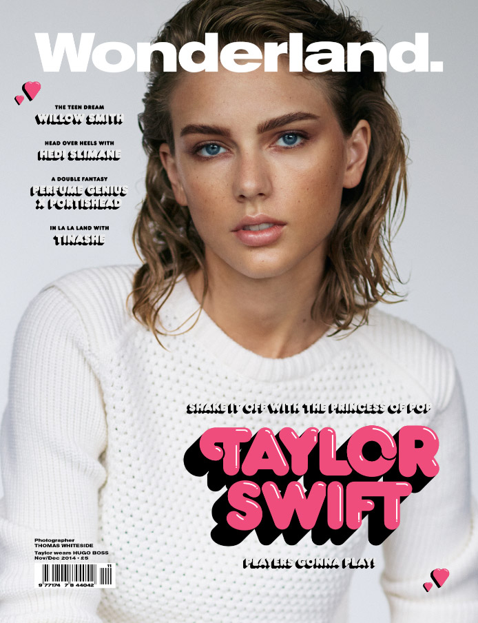 Taylor Swift Does the Wet Hair Look for Wonderland Magazine Cover