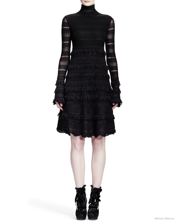 Alexander-McQueen-Sheer-Patchwork-Lace-Stripe-Dress