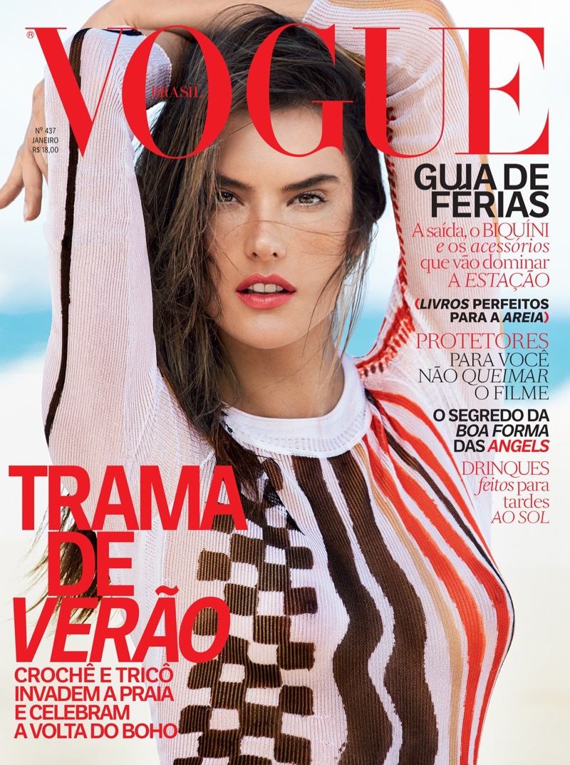 Alessandra ambrosio vogue brazil january 2015 cover