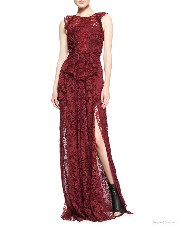 Burberry Prorsum Sleeveless Lace Gown available at Bergdorf Goodman for $3,300.00