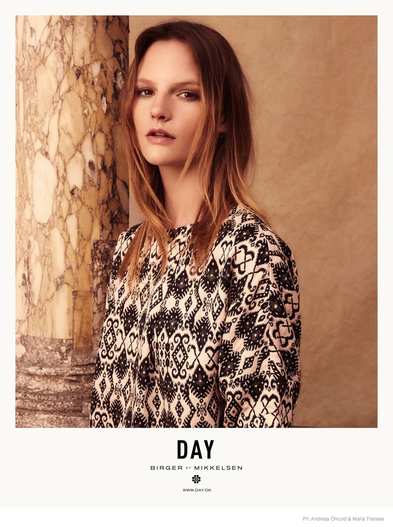 Sara Blomqvist Fronts Dreamy Day Birger et Mikkelsen Spring 2015 Ads