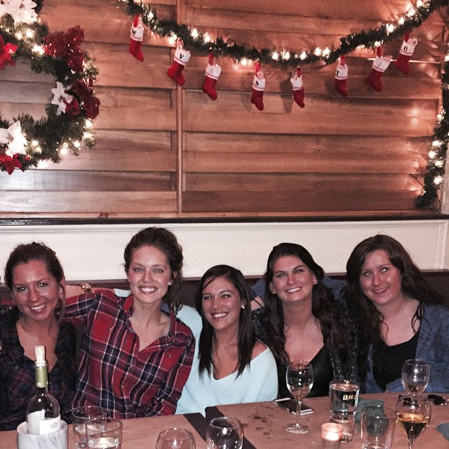 Emily DiDonato had a holiday mean with friends