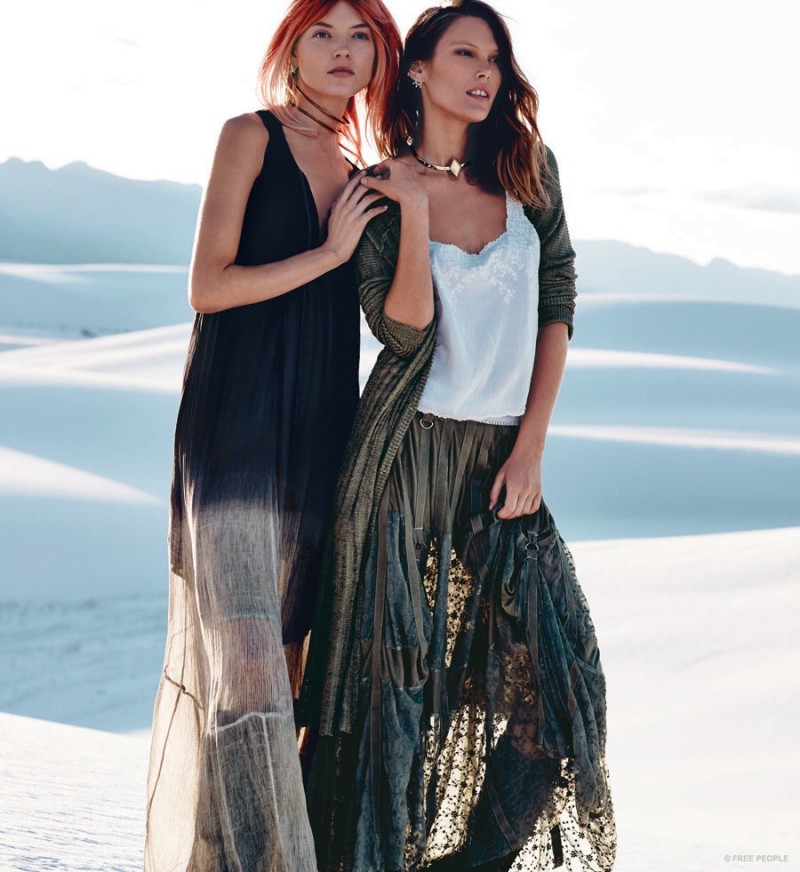 Free People Features Spring Preview with Martha Hunt + Catherine McNeil