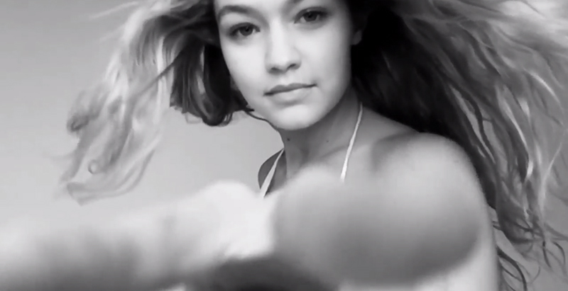 Gigi Hadid Does Hair-Raising Moves in LOVE Advent Video