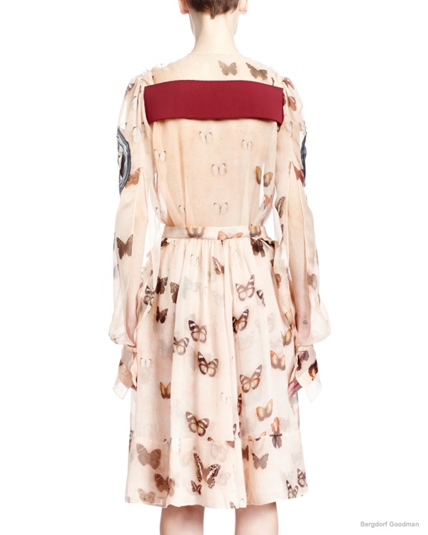 givenchy-long-sleeve-butterfly-print-silk-dress2