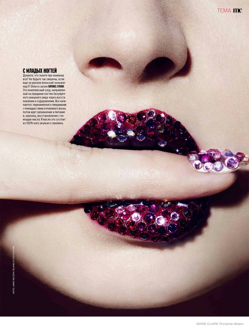 7 Jewelry Beauty Looks in Marie Claire Russia Shoot by Jamie Nelson