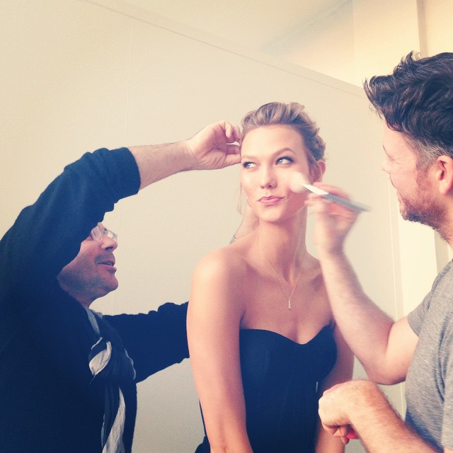 Karlie Kloss also shared an Instagram photo with her getting prepped for the Awards with the caption: "Final beauty touches before the @PeopleMag Awards tonight!"