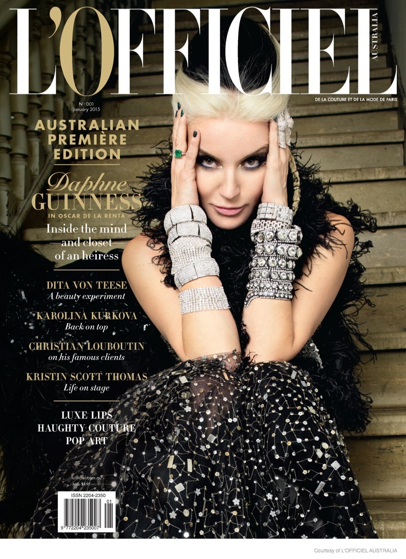 Cover Star Daphne Guinness by Peter Coulson