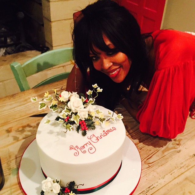 Naomi Campbell has a special Christmas cake