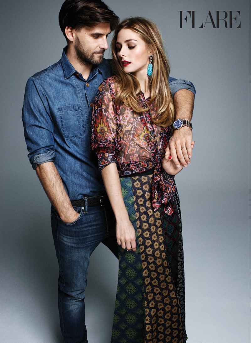 Olivia Palermo & Husband Johannes Huebl Pose for FLARE’s February Issue