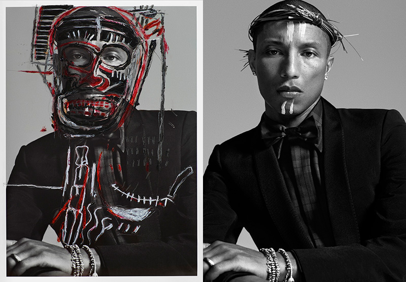 Pharrell by Hunter & Gatti.  (L) Re-worked version (R) Original