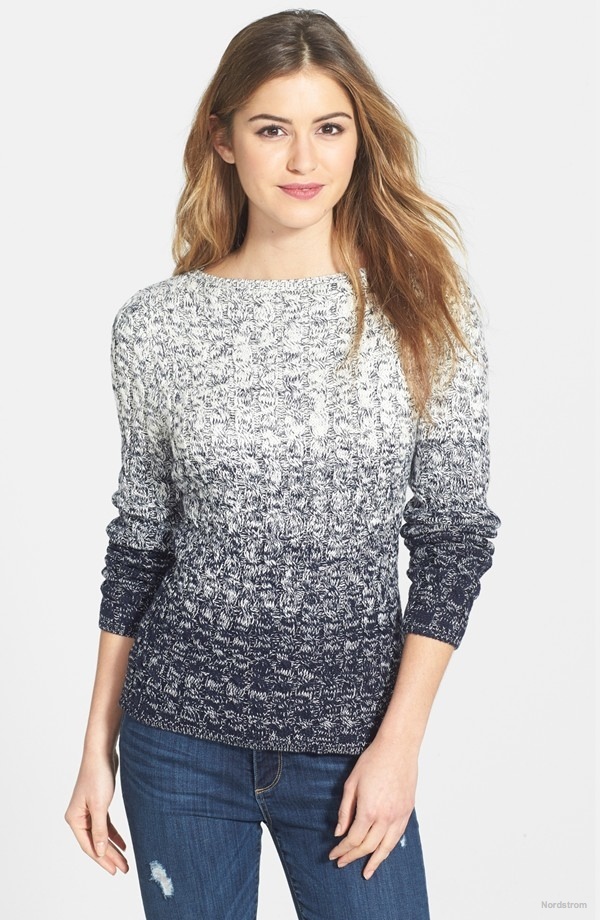Lauren Ralph Lauren Ombre Cable Knit Sweater available at Nordstrom for $130.00