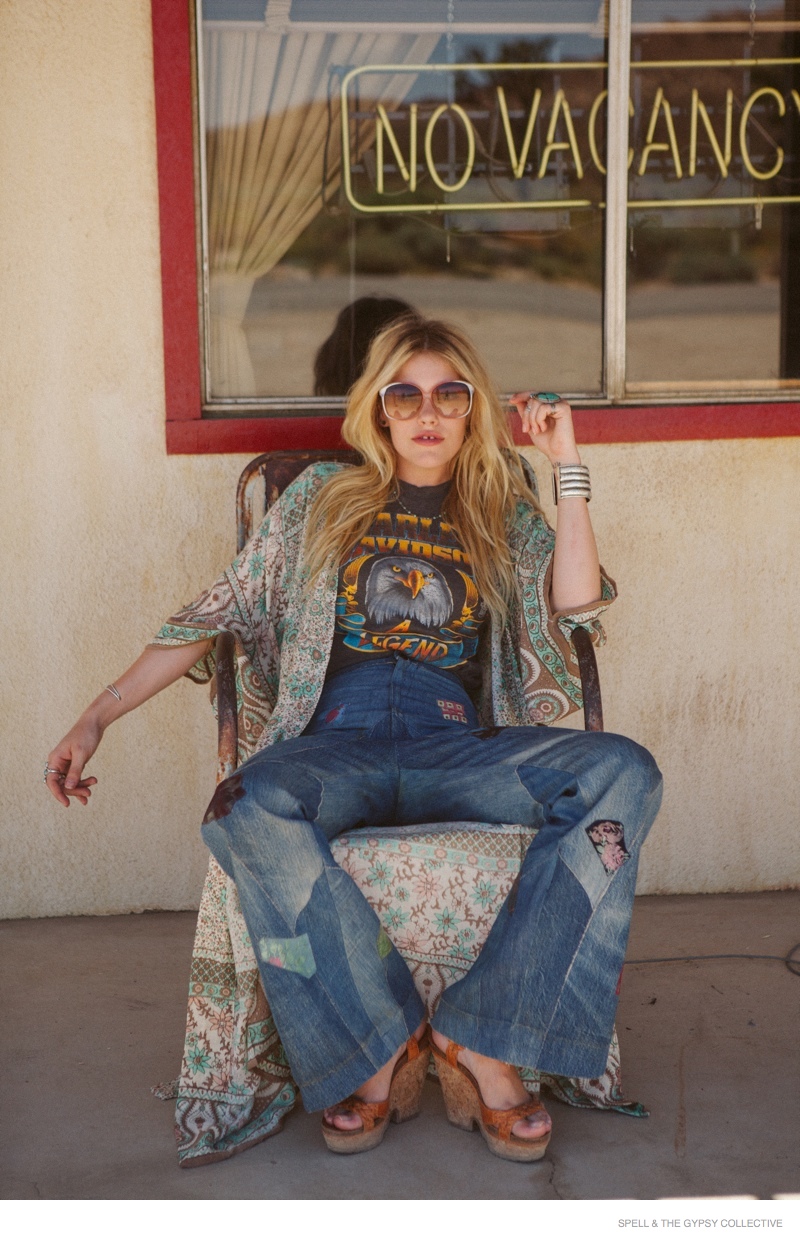 Ashley Smith is 70s Chic in Spell & the Gypsy Collective's Holiday Shoot