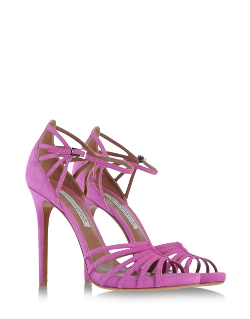 Tabitha Simmons Cosmo Sandal in Bougainvillea available at Shoescribe for $795.00 