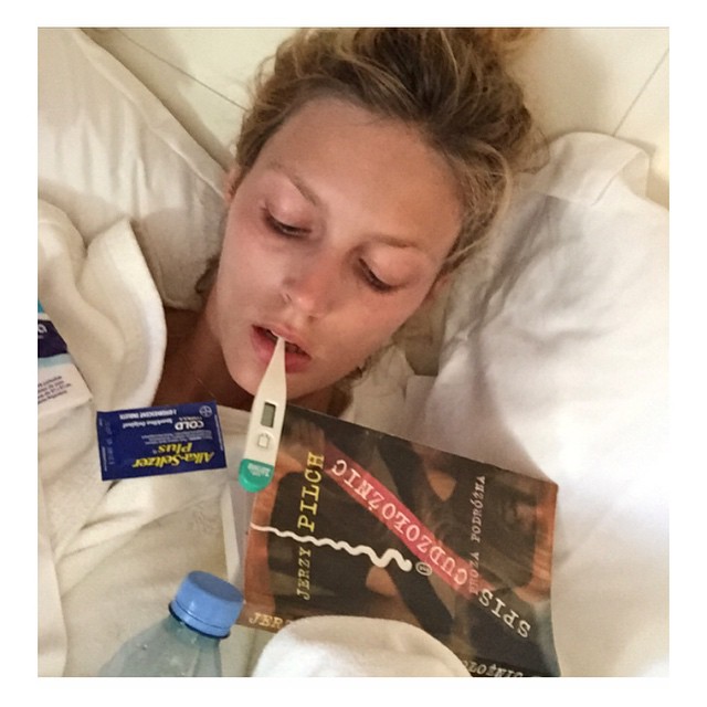 Anja Rubik shares what she needs to get through a sick day