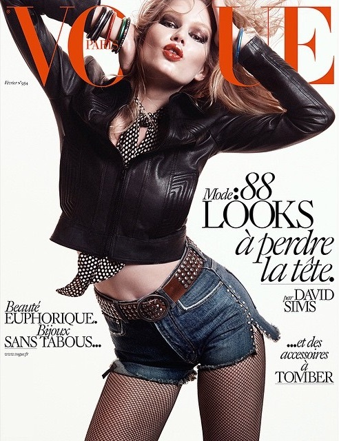 Anna Ewers Dons Saint Laurent Leather & Denim for Vogue Paris Cover