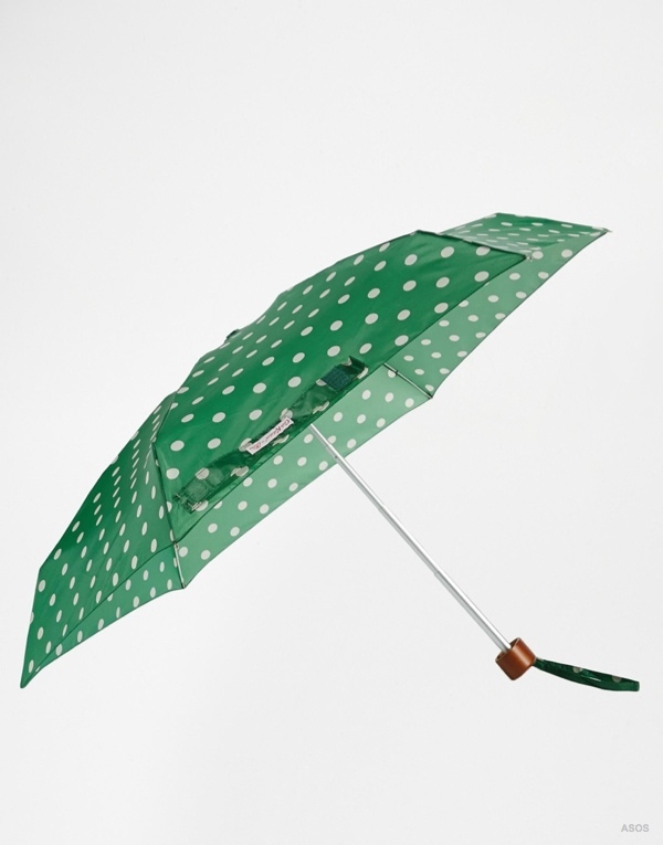 Cath Kidston Tiny 2 Spot Green Umbrella