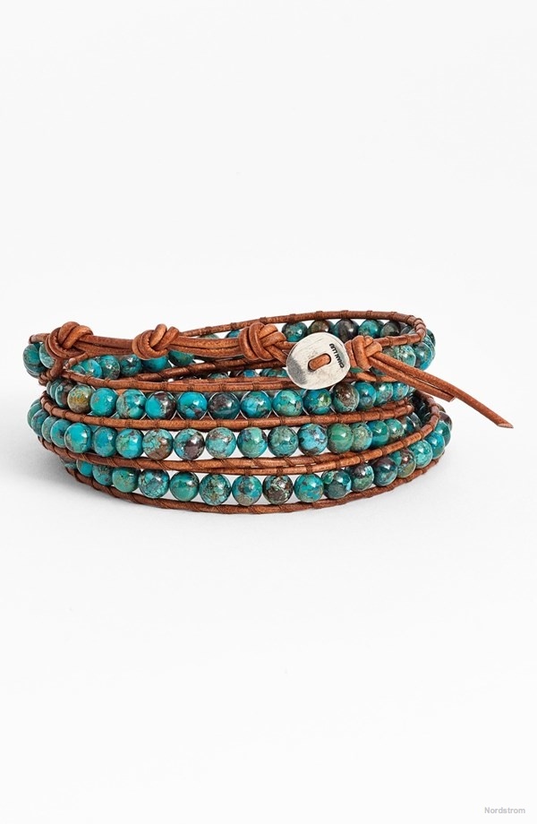 Chan Luu Beaded Leather Wrap Bracelet available at Nordstrom for $240.00