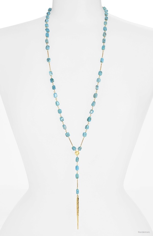 Chan Luu Spike Pendant Beaded Y Necklace available at Nordstrom for $295.00