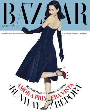 Dita Von Teese Shows Off Her Louboutins on Harper’s Bazaar Mexico Cover Dita Von Teese Shows Off Her Louboutins on Harper’s Bazaar Mexico Cover