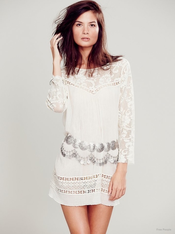 FP One 'Fly Away' Tunic in White available for $108.00