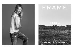 Sasha Pivovarova Keeps it Casual in Frame Denim Spring 2015 Ads Sasha Pivovarova Keeps it Casual in Frame Denim Spring 2015 Ads