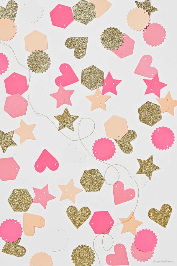 Hearts & Stars Mini Garland Kit available for $12.00