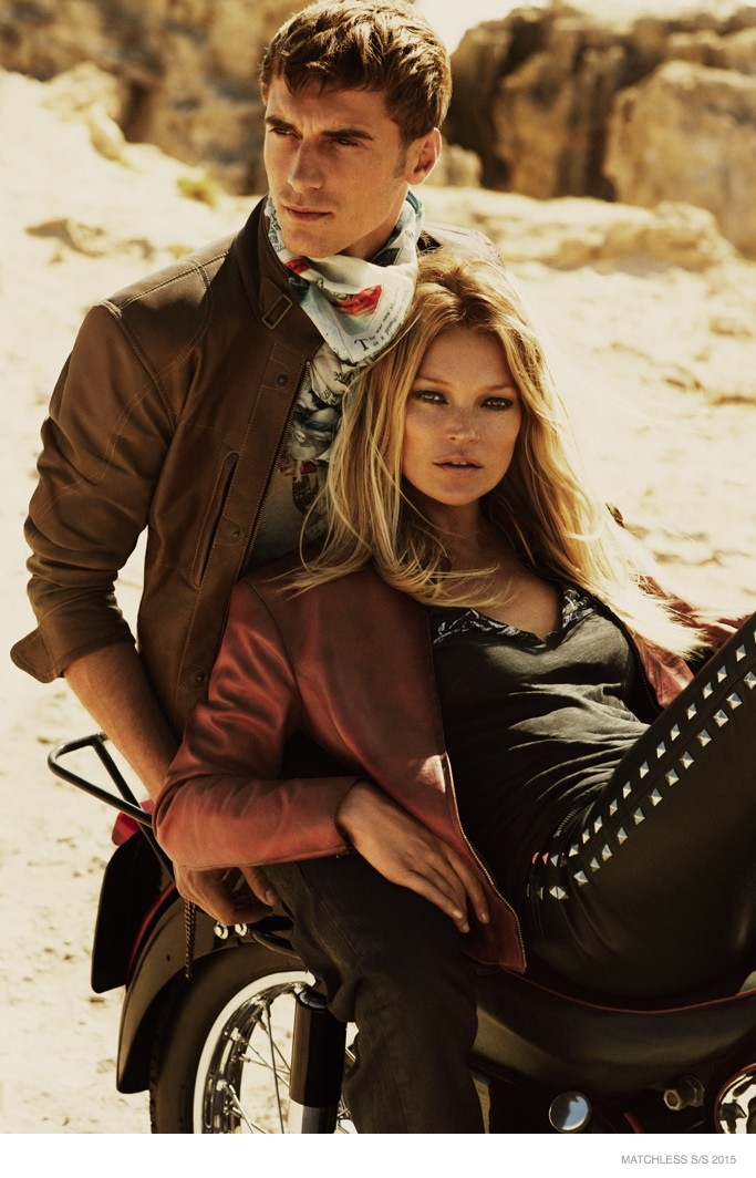 Kate Moss is Back for Biker Chic Matchless Spring ’15 Ads