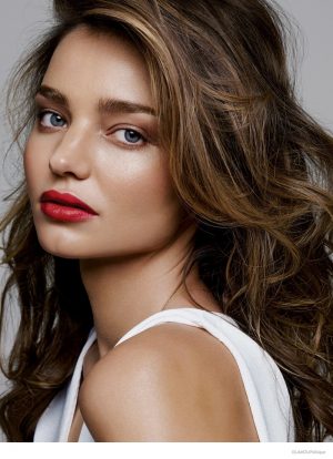 Miranda Kerr Takes On Spring’s Hottest Lipstick Shades in Shoot for Glamour
