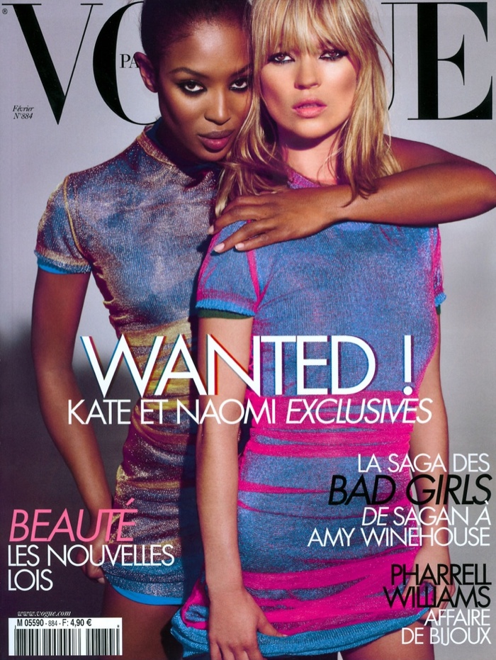 Naomi Campbell & Kate Moss for Vogue Paris February 2008 Cover