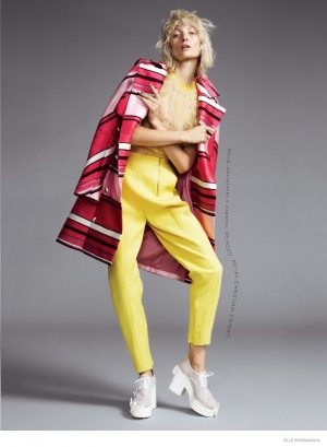 Ash Walker Wears Playful Prints for Matallana in Elle Mexico Ash Walker Wears Playful Prints for Matallana in Elle Mexico