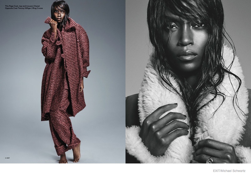 Riley Montana Models Outerwear Style for Exit Magazine