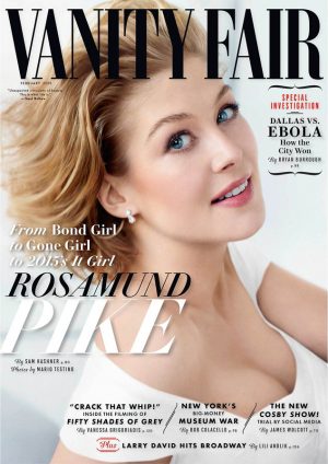 Rosamund Pike Covers Vanity Fair, Gives Details on "Gone Girl" Sex Scene Rosamund Pike Covers Vanity Fair, Gives Details on "Gone Girl" Sex Scene