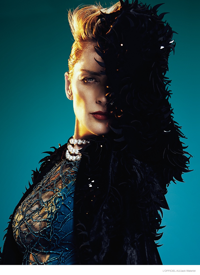 Sharon Stone Stars in L’Officiel Australia Cover Shoot, Talks Return to Spotlight