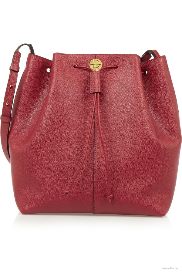 The Row textured leather bucket bag