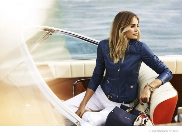 Tori Praver Models Day Wear in Luisa Spagnoli Spring 2015 Ads – Fashion ...