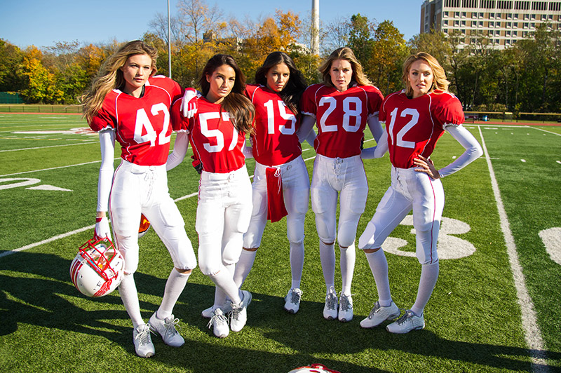 Watch: Victoria’s Secret Models Play Football in Super Bowl Promo