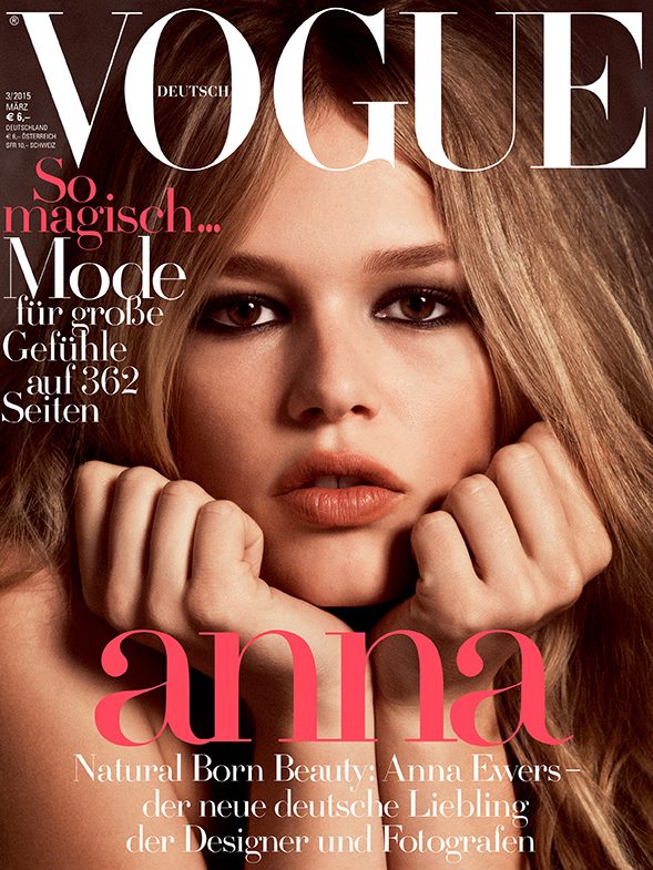 Anna Ewers Channels Brigitte Bardot on Vogue Germany Cover (1 of 3)